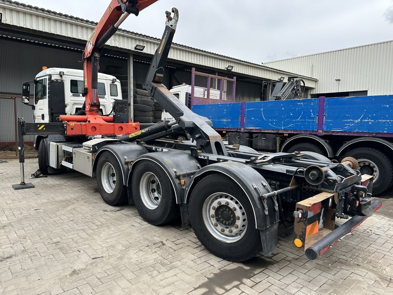 MAN TGS 35.400 8x4 TRIDEM HOOKLIFT T22 + CRANE PALFINGER PK 18001 EH + RADIO - EURO 5 - LIFT/STEERING AXLE - BE TRUCK - شاحنة ذات خطاف, شاحنة كرين: صورة 4 MAN TGS 35.400 8x4 TRIDEM HOOKLIFT T22 + CRANE PALFINGER PK 18001 EH + RADIO - EURO 5 - LIFT/STEERING AXLE - BE TRUCK - شاحنة ذات خطاف, شاحنة كرين: صورة 4