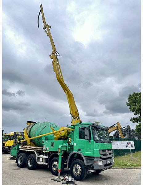 شاحنة خلاطة خرسانة Mercedes-Benz ACTROS 3241 8x4 PUMI PM M 21-3 (21m) Putzmeister - *238.000km* / 1586H - EPS - BLADVERING / NAAFREDUCTIE: صورة 13