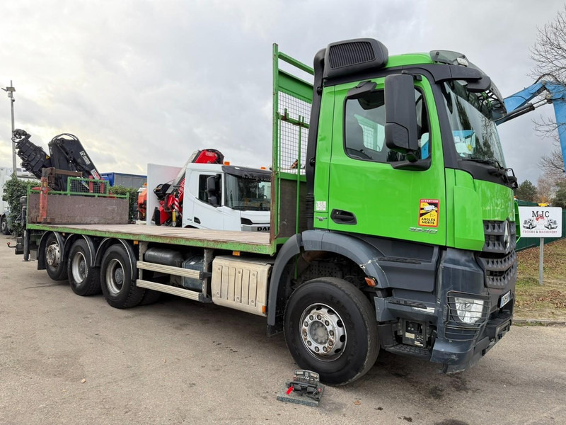 Mercedes-Benz AROCS 3240 8x4 TRIDEM PRITSCHE + KRAN HIAB 166 E-5 HIPRO - ROTATOR - 5/6F - RADIO - PLATFORM 7m50 - EURO 6 - *324.000km* - LIFT + STEERING AXLE - شاحنات مسطحة, شاحنة كرين: صورة 1 Mercedes-Benz AROCS 3240 8x4 TRIDEM PRITSCHE + KRAN HIAB 166 E-5 HIPRO - ROTATOR - 5/6F - RADIO - PLATFORM 7m50 - EURO 6 - *324.000km* - LIFT + STEERING AXLE - شاحنات مسطحة, شاحنة كرين: صورة 1