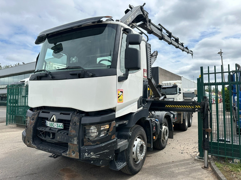 Renault C460 8x4 HOOKLIFT + CRANE HIAB 288 E-6 HIDUO - RADIO - 5/6 F - STEEL SPRING / HUB REDUCTION - شاحنة كرين: صورة 3 Renault C460 8x4 HOOKLIFT + CRANE HIAB 288 E-6 HIDUO - RADIO - 5/6 F - STEEL SPRING / HUB REDUCTION - شاحنة كرين: صورة 3