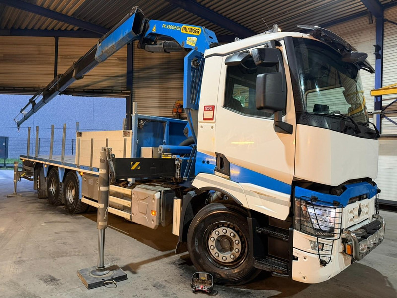 Renault C480 8x4 PRITSCHE + KRAN PALFINGER PK33002-EH E (6x) - PLATFORM 8m25 - LIFT/STEERING - GOOD TIRES - BE TRUCK - شاحنات مسطحة, شاحنة كرين: صورة 2 Renault C480 8x4 PRITSCHE + KRAN PALFINGER PK33002-EH E (6x) - PLATFORM 8m25 - LIFT/STEERING - GOOD TIRES - BE TRUCK - شاحنات مسطحة, شاحنة كرين: صورة 2