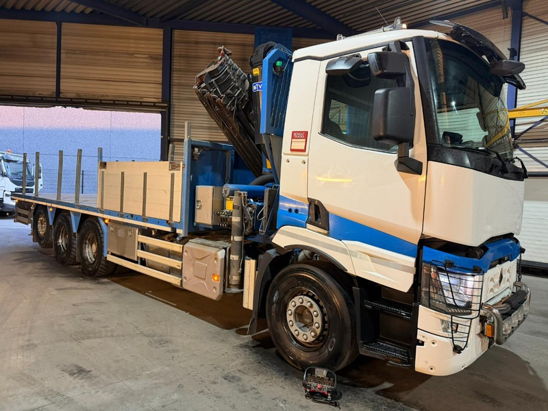 Renault C480 8x4 PRITSCHE + KRAN PALFINGER PK33002-EH E (6x) - PLATFORM 8m25 - LIFT/STEERING - GOOD TIRES - BE TRUCK - شاحنات مسطحة, شاحنة كرين: صورة 1 Renault C480 8x4 PRITSCHE + KRAN PALFINGER PK33002-EH E (6x) - PLATFORM 8m25 - LIFT/STEERING - GOOD TIRES - BE TRUCK - شاحنات مسطحة, شاحنة كرين: صورة 1