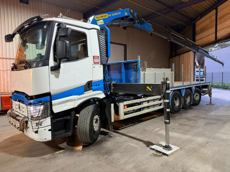 Renault C480 8x4 TRIDEM + CRANE (20m!) PALFINGER PK33002-EH E (6x) - PLATFORM 8m25 - LIFT/STEERING - GOOD TIRES - BE TRUCK - شاحنة كرين: صورة 2 Renault C480 8x4 TRIDEM + CRANE (20m!) PALFINGER PK33002-EH E (6x) - PLATFORM 8m25 - LIFT/STEERING - GOOD TIRES - BE TRUCK - شاحنة كرين: صورة 2