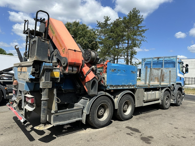شاحنات مسطحة, شاحنة كرين Scania G440 8x4 PRITSCHE + (25m!) KRAN PALFINGER PK78002 SH G 8x + WINCH - PLATFORM 6m25 - SCHALT - AP ACHSEN - BLATT - EURO 5 - BELGISCHE: صورة 6
