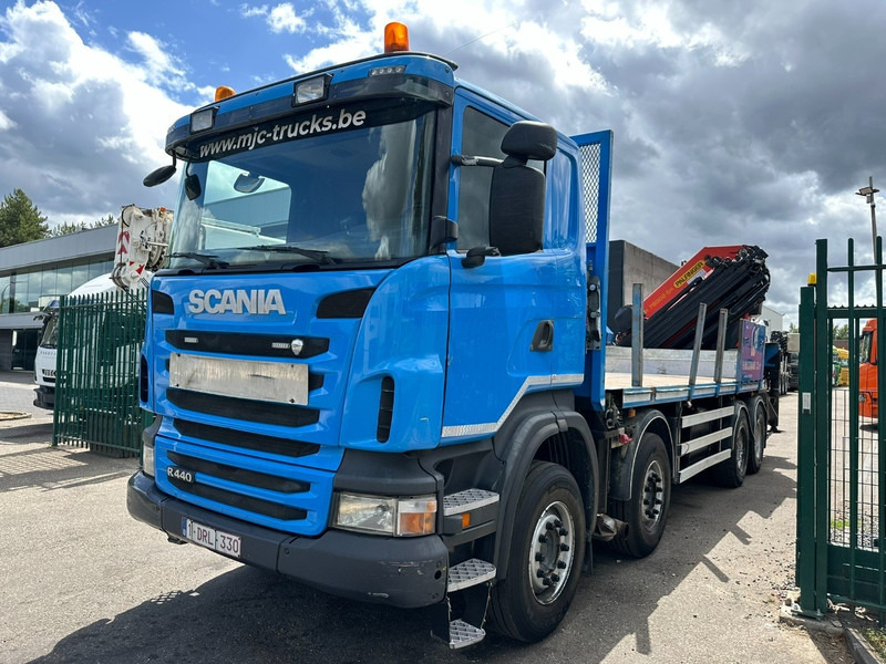 Scania G440 8x4 PRITSCHE + KRAN (26.5m!) PALFINGER PK78002 SH G 8x + 1 + WINCH - PLATFORM 6m25 - MANUAL - HUB REDUCTION - STEEL SPRING - EURO 5 - BE TRUCK - شاحنات مسطحة, شاحنة كرين: صورة 3 Scania G440 8x4 PRITSCHE + KRAN (26.5m!) PALFINGER PK78002 SH G 8x + 1 + WINCH - PLATFORM 6m25 - MANUAL - HUB REDUCTION - STEEL SPRING - EURO 5 - BE TRUCK - شاحنات مسطحة, شاحنة كرين: صورة 3
