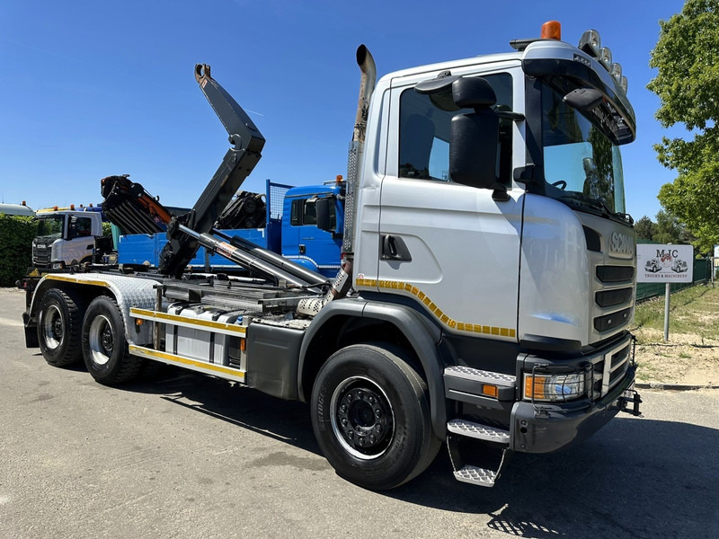 Scania G450 6x4 HAAKSYSTEEM AJK 20T - 5760mm - 3m90 WB - BLADVERING / NAAFREDUCTIE - EURO 6 - BE TRUCK - شاحنة ذات خطاف: صورة 1 Scania G450 6x4 HAAKSYSTEEM AJK 20T - 5760mm - 3m90 WB - BLADVERING / NAAFREDUCTIE - EURO 6 - BE TRUCK - شاحنة ذات خطاف: صورة 1