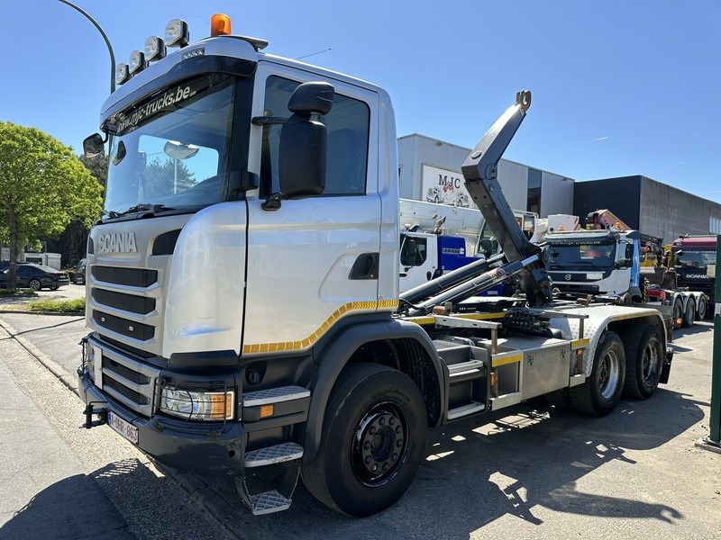 Scania G450 6x4 HAAKSYSTEEM AJK 20T - 5760mm - 3m90 WB - BLADVERING / NAAFREDUCTIE - EURO 6 - BE TRUCK - شاحنة ذات خطاف: صورة 3 Scania G450 6x4 HAAKSYSTEEM AJK 20T - 5760mm - 3m90 WB - BLADVERING / NAAFREDUCTIE - EURO 6 - BE TRUCK - شاحنة ذات خطاف: صورة 3
