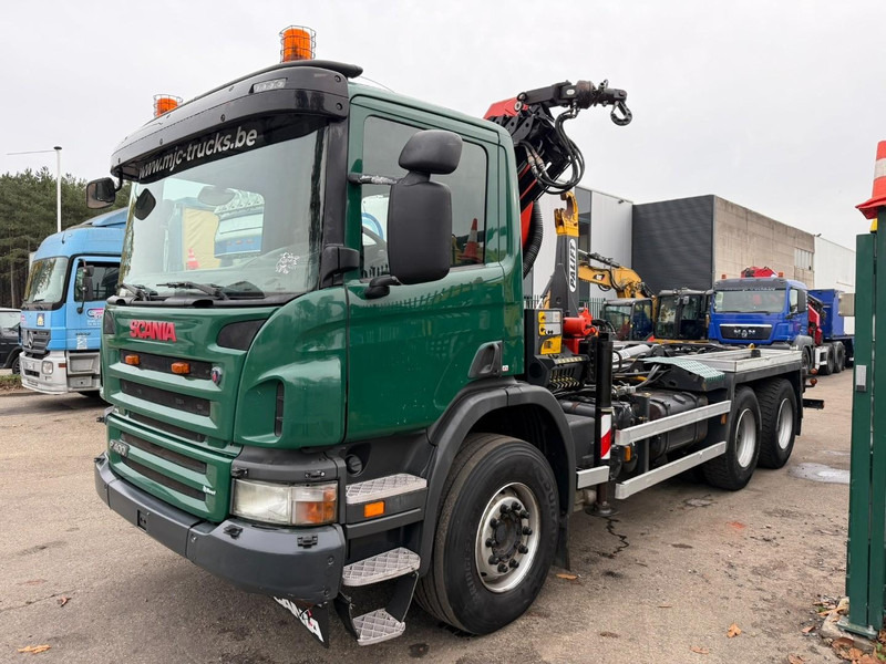 Scania P400 6x4 HOOKLIFT + CRANE PALFINGER PK9001 EH - RETARDER - 5/6F + ROTATOR + RADIO - WB 3m90 - EURO 5 - HUB REDUCTION / SPRING - BE TRUCK - شاحنة ذات خطاف, شاحنة كرين: صورة 3 Scania P400 6x4 HOOKLIFT + CRANE PALFINGER PK9001 EH - RETARDER - 5/6F + ROTATOR + RADIO - WB 3m90 - EURO 5 - HUB REDUCTION / SPRING - BE TRUCK - شاحنة ذات خطاف, شاحنة كرين: صورة 3