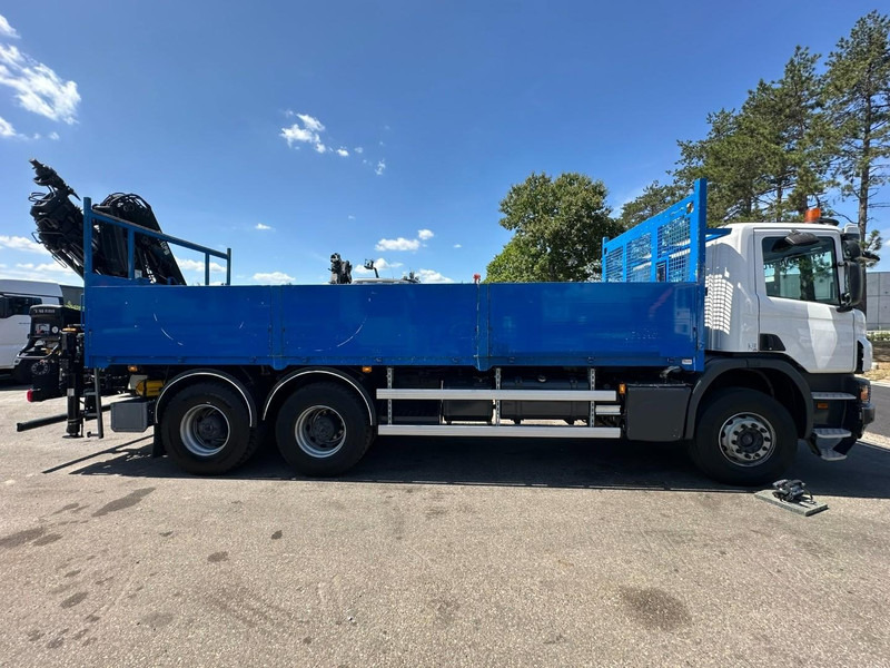 Scania P410 6x4 PRITSCHE + KRAN HIAB 166 ES-4 - RETARDER - ROTATOR - PLATFORM 6m80 - BIG AXLES HUB REDUCTION - STEEL SPRING - شاحنات مسطحة, شاحنة كرين: صورة 5 Scania P410 6x4 PRITSCHE + KRAN HIAB 166 ES-4 - RETARDER - ROTATOR - PLATFORM 6m80 - BIG AXLES HUB REDUCTION - STEEL SPRING - شاحنات مسطحة, شاحنة كرين: صورة 5