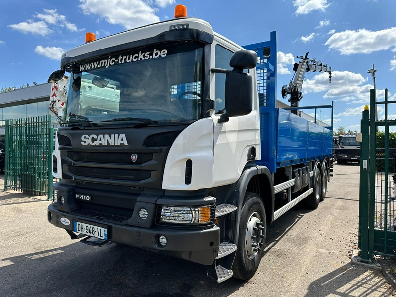 Scania P410 6x4 PRITSCHE + KRAN HIAB 166 ES-4 - RETARDER - ROTATOR - PLATFORM 6m80 - BIG AXLES HUB REDUCTION - STEEL SPRING - شاحنات مسطحة, شاحنة كرين: صورة 4 Scania P410 6x4 PRITSCHE + KRAN HIAB 166 ES-4 - RETARDER - ROTATOR - PLATFORM 6m80 - BIG AXLES HUB REDUCTION - STEEL SPRING - شاحنات مسطحة, شاحنة كرين: صورة 4
