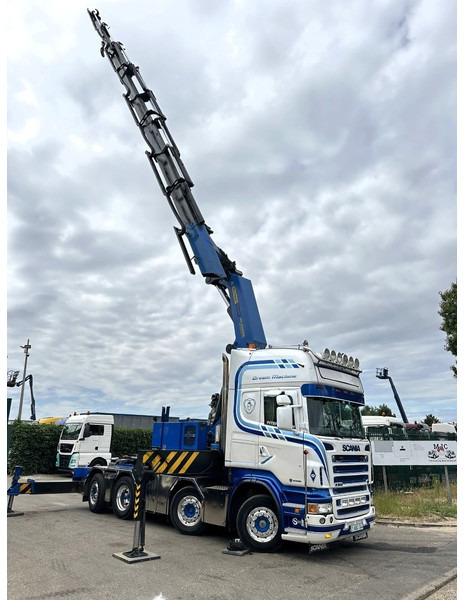 Scania R500 8x2 ZSM + KRAN 100Tm! PALFINGER PK100002 G 8x + 1 ME - RETARDER - ALCOA DURA BRIGHT - LIFT + STEERING - 5/6 HYDR F - TÜV 05/2026 - TOP CONDITION - وحدة جر: صورة 5 Scania R500 8x2 ZSM + KRAN 100Tm! PALFINGER PK100002 G 8x + 1 ME - RETARDER - ALCOA DURA BRIGHT - LIFT + STEERING - 5/6 HYDR F - TÜV 05/2026 - TOP CONDITION - وحدة جر: صورة 5