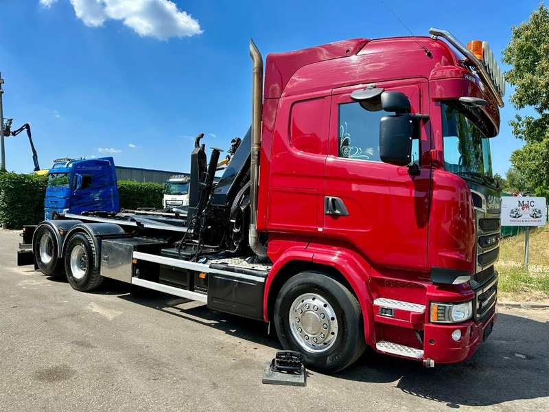 Scania R580 6X2 V8 HOOKLIFT + CRANE HIAB 211 E-4 HIPRO - ROTATOR - RETARDER - ALCOA ALU - RADIO - NL TRUCK - شاحنة ذات خطاف, شاحنة كرين: صورة 2 Scania R580 6X2 V8 HOOKLIFT + CRANE HIAB 211 E-4 HIPRO - ROTATOR - RETARDER - ALCOA ALU - RADIO - NL TRUCK - شاحنة ذات خطاف, شاحنة كرين: صورة 2