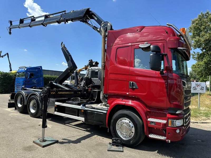 Scania R580 6X2 V8 HOOKLIFT + CRANE HIAB 211 E-4 HIPRO - ROTATOR - RETARDER - ALCOA ALU - RADIO - NL TRUCK - شاحنة ذات خطاف, شاحنة كرين: صورة 1 Scania R580 6X2 V8 HOOKLIFT + CRANE HIAB 211 E-4 HIPRO - ROTATOR - RETARDER - ALCOA ALU - RADIO - NL TRUCK - شاحنة ذات خطاف, شاحنة كرين: صورة 1