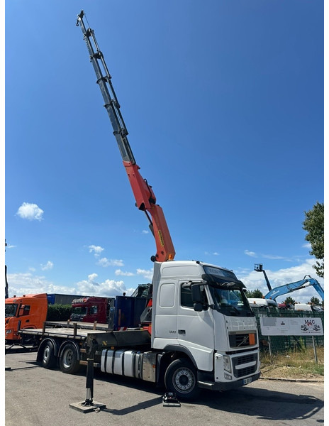 Volvo FH 500 6X2 + CRANE PALFINGER PK50002 E 6x - RETARDER - PLATFORM 6m20 - TWISTLOCKS 20' - 561.000km - EURO 5 - شاحنة كرين: صورة 3 Volvo FH 500 6X2 + CRANE PALFINGER PK50002 E 6x - RETARDER - PLATFORM 6m20 - TWISTLOCKS 20' - 561.000km - EURO 5 - شاحنة كرين: صورة 3