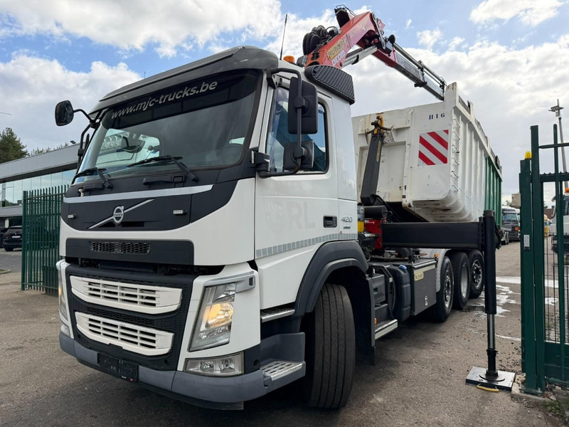 Volvo FM 420 8x2 HOOKLIFT + CRANE PALFINGER PK19.001 SLD B - *294.000km* - EURO 6 - LIFT + STEERING AXLE - I SHIFT - BE TRUCK - شاحنة ذات خطاف, شاحنة كرين: صورة 3 Volvo FM 420 8x2 HOOKLIFT + CRANE PALFINGER PK19.001 SLD B - *294.000km* - EURO 6 - LIFT + STEERING AXLE - I SHIFT - BE TRUCK - شاحنة ذات خطاف, شاحنة كرين: صورة 3