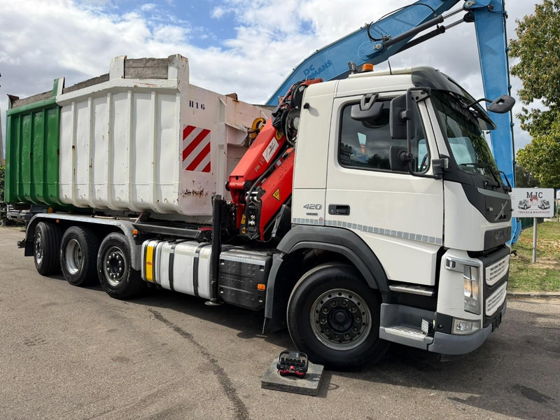 Volvo FM 420 8x2 HOOKLIFT + CRANE PALFINGER PK19.001 SLD B - *294.000km* - EURO 6 - LIFT + STEERING AXLE - I SHIFT - BE TRUCK - شاحنة ذات خطاف, شاحنة كرين: صورة 2 Volvo FM 420 8x2 HOOKLIFT + CRANE PALFINGER PK19.001 SLD B - *294.000km* - EURO 6 - LIFT + STEERING AXLE - I SHIFT - BE TRUCK - شاحنة ذات خطاف, شاحنة كرين: صورة 2