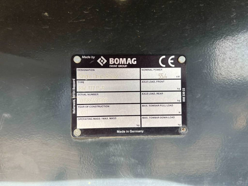 مدحلة Bomag BW177D-5: صورة 7