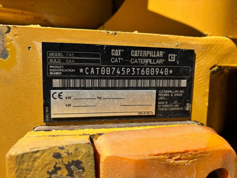 Cat 745 04A - شاحنة قلاب مفصلية: صورة 4 Cat 745 04A - شاحنة قلاب مفصلية: صورة 4