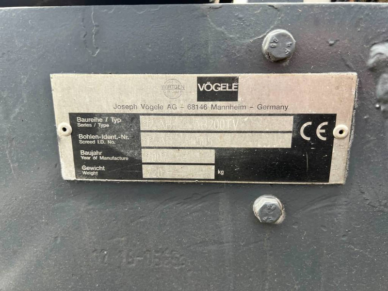 مدادة الأسفلت Vögele SUPER 800 - Incl. Extensions: صورة 16