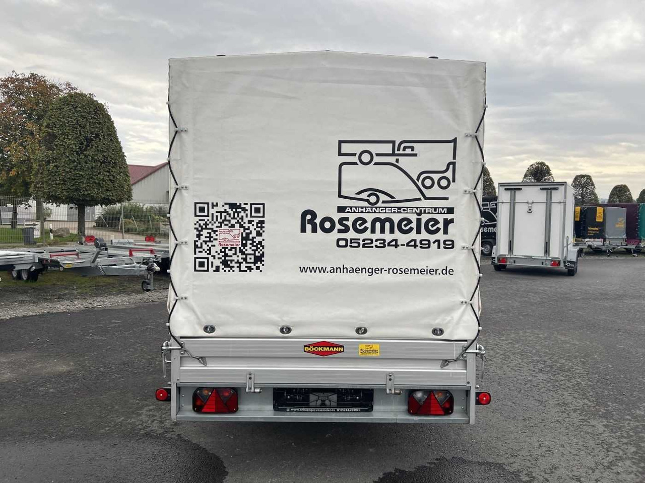 BOECKMANN TL-AL 3015/135 Plane weiß Kastenanhänger gebrems - مقطورة سيارة: صورة 3 BOECKMANN TL-AL 3015/135 Plane weiß Kastenanhänger gebrems - مقطورة سيارة: صورة 3