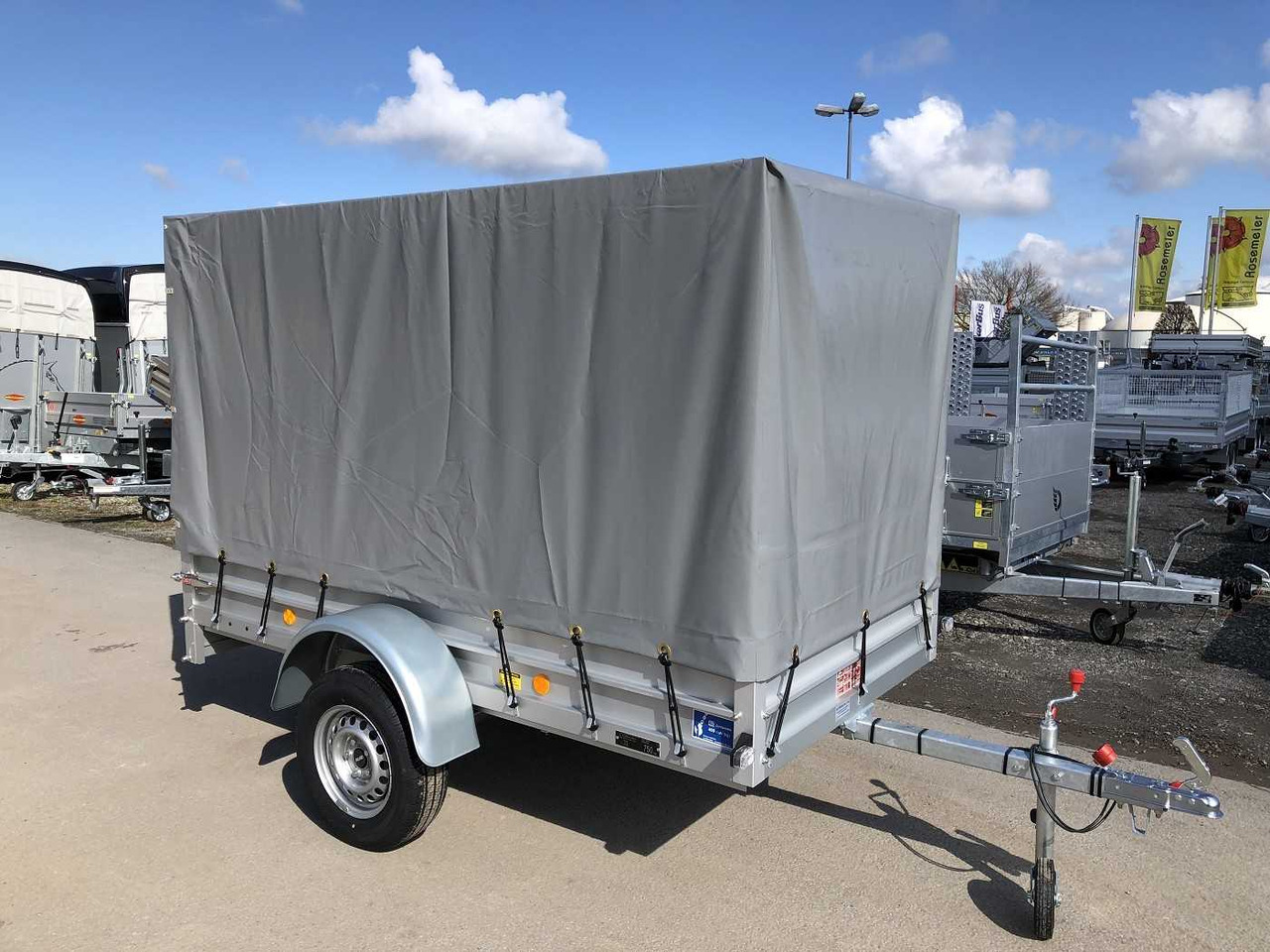 KOCH U4 mit Plane 1500 grau Kastenanhänger ungebremst - مقطورة سيارة: صورة 3 KOCH U4 mit Plane 1500 grau Kastenanhänger ungebremst - مقطورة سيارة: صورة 3