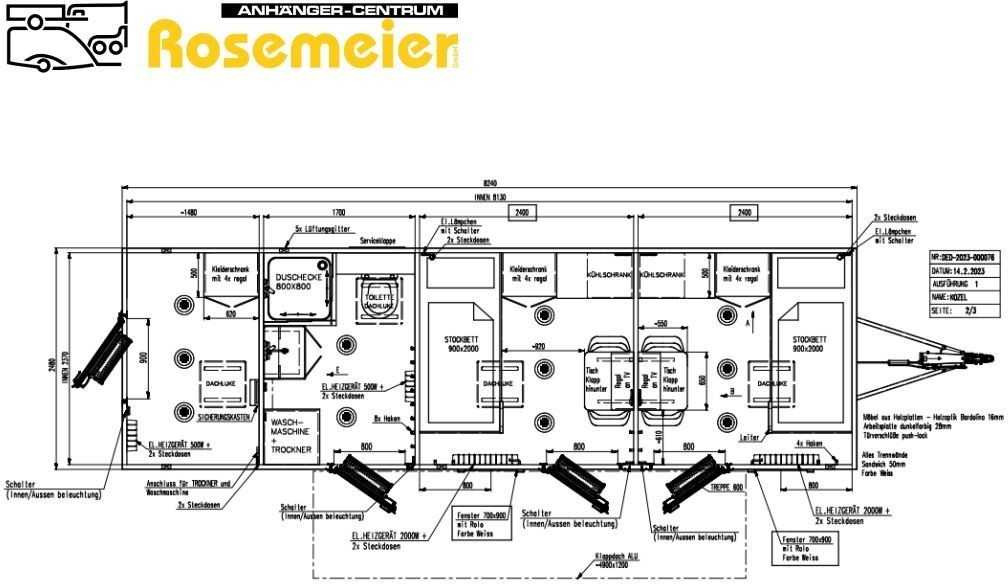 ROSEMEIER VE Mobi 8344-SP1 Drehschemel Mannschaftswagen - سيارة: صورة 3 ROSEMEIER VE Mobi 8344-SP1 Drehschemel Mannschaftswagen - سيارة: صورة 3