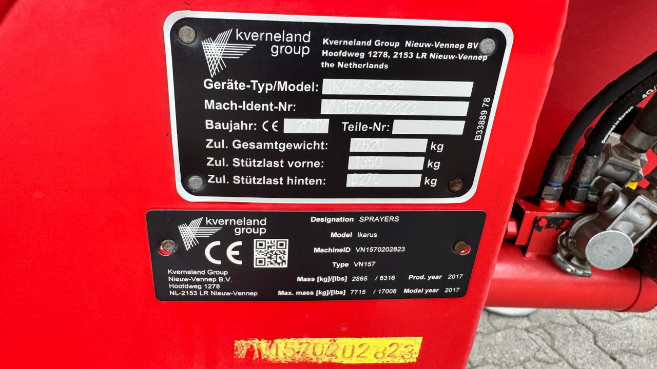 Kverneland Ikarus S38 27m - آلة: صورة 3 Kverneland Ikarus S38 27m - آلة: صورة 3