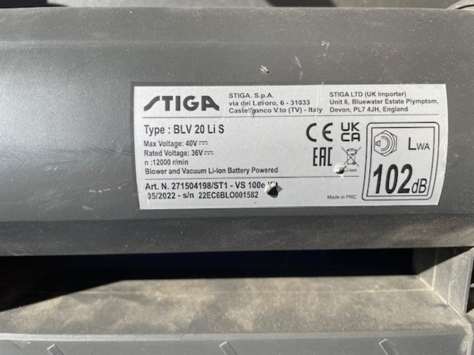 معدات الحدائق Laubsauger/-bläser Stiga: صورة 6 معدات الحدائق Laubsauger/-bläser Stiga: صورة 6