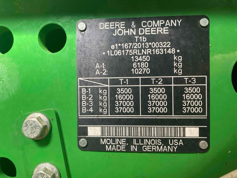 John Deere 6R 175 - جرار: صورة 1 John Deere 6R 175 - جرار: صورة 1