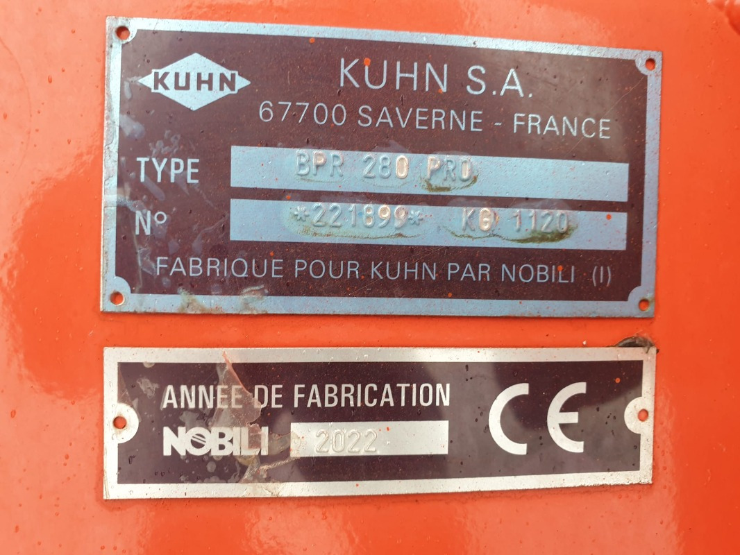 التقطيع جزازة Kuhn BPR 280 PRO: صورة 8