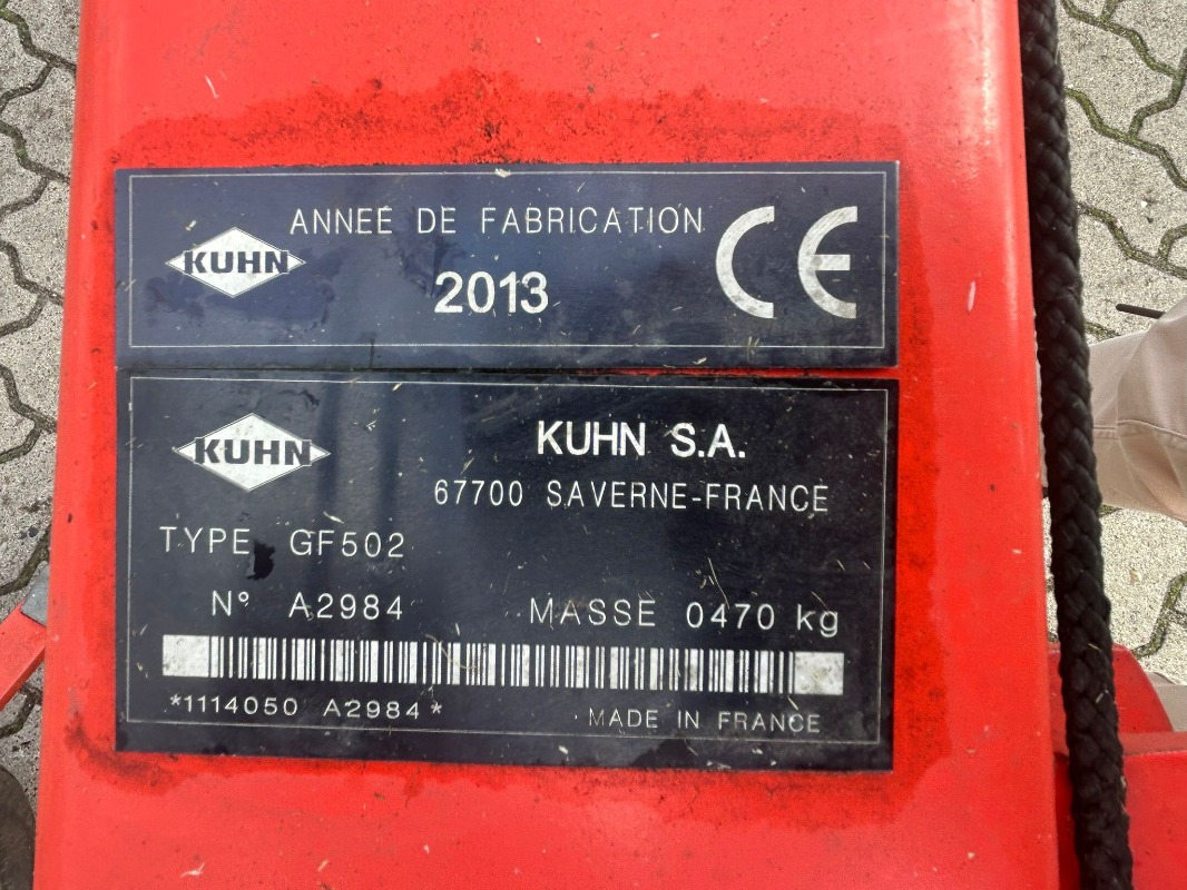 Kuhn GF 502 - آلة تيبيس العشب/ آلة جمع العشب: صورة 2 Kuhn GF 502 - آلة تيبيس العشب/ آلة جمع العشب: صورة 2