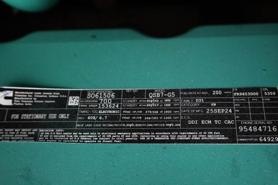 Cummins C220D5EQ Declaration of Conformity, Diesel, 220kVA - مجموعة المولدات: صورة 5 Cummins C220D5EQ Declaration of Conformity, Diesel, 220kVA - مجموعة المولدات: صورة 5