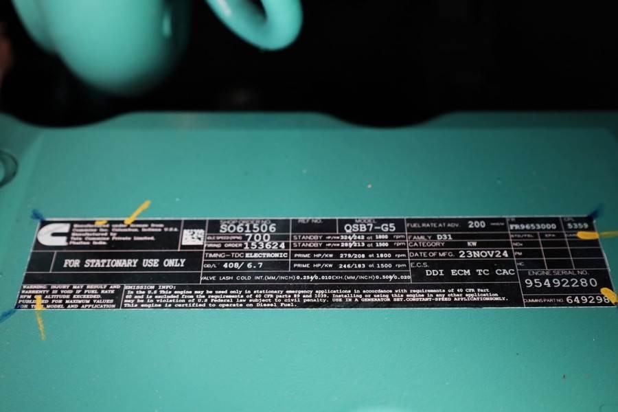 Cummins C220D5EQ Declaration of Conformity, Diesel, 220kVA - مجموعة المولدات: صورة 5 Cummins C220D5EQ Declaration of Conformity, Diesel, 220kVA - مجموعة المولدات: صورة 5