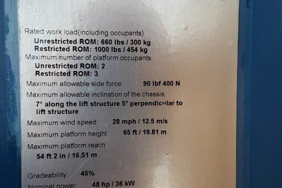 Genie S65XC Valid inspection, *Guarantee! Diesel, 4x4 Dr - رافعة سلة تلسكوبية: صورة 4 Genie S65XC Valid inspection, *Guarantee! Diesel, 4x4 Dr - رافعة سلة تلسكوبية: صورة 4