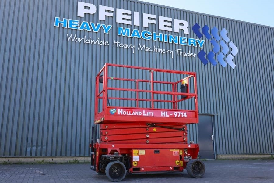 Holland Lift Ecostar HL-9714 Electric, 12m Working Height, 325k - رافعة هيدروليكية مقصية: صورة 1 Holland Lift Ecostar HL-9714 Electric, 12m Working Height, 325k - رافعة هيدروليكية مقصية: صورة 1