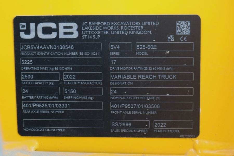 رافعة تلسكوبية JCB 525-60E Guarantee! Fully Electric, 2500kg Capacity: صورة 6 رافعة تلسكوبية JCB 525-60E Guarantee! Fully Electric, 2500kg Capacity: صورة 6