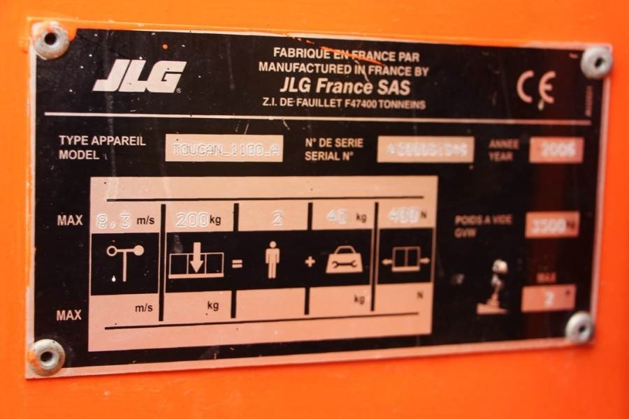 شاحنة ذراع مفصلي JLG Toucan 1100A Electric, 11.1m Working Height, 3.6m: صورة 6
