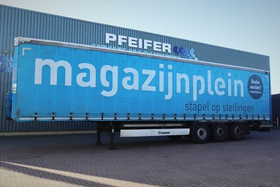 Krone SD Dutch Registration, 3-Axle, Lift Axle, Air Susp - مقطورة ستارة جانبية: صورة 1 Krone SD Dutch Registration, 3-Axle, Lift Axle, Air Susp - مقطورة ستارة جانبية: صورة 1