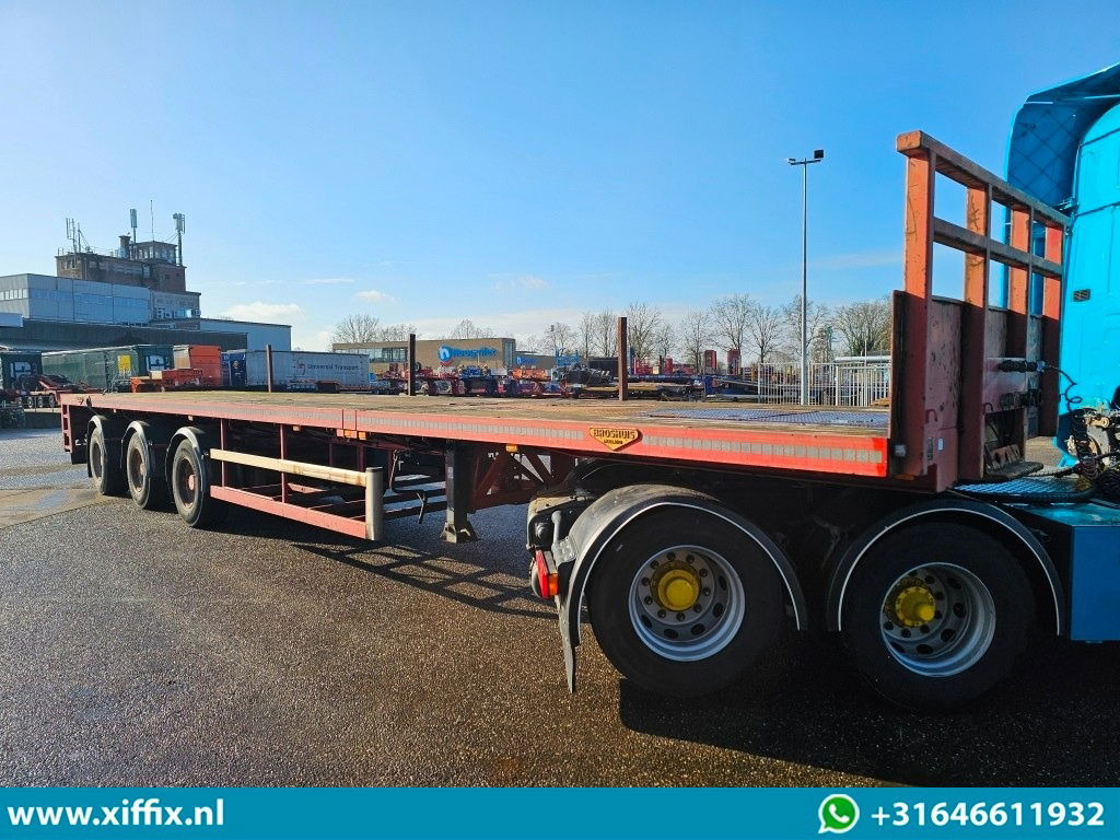 Broshuis 3-ass. Vlakke dubbel 2x uitschuifbare oplegger - نصف مقطورة مسطحة: صورة 4 Broshuis 3-ass. Vlakke dubbel 2x uitschuifbare oplegger - نصف مقطورة مسطحة: صورة 4