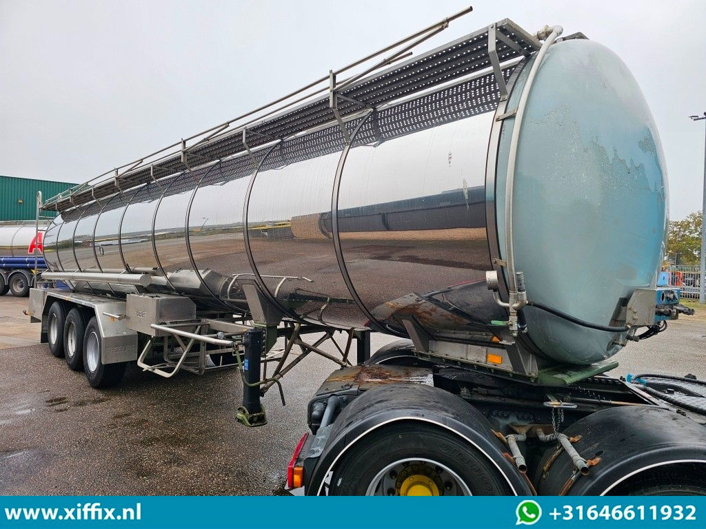 Burg 3-ass. Geisoleerde RVS tank oplegger / Food / 1 Compartiment - نصف مقطورة صهريج: صورة 4 Burg 3-ass. Geisoleerde RVS tank oplegger / Food / 1 Compartiment - نصف مقطورة صهريج: صورة 4