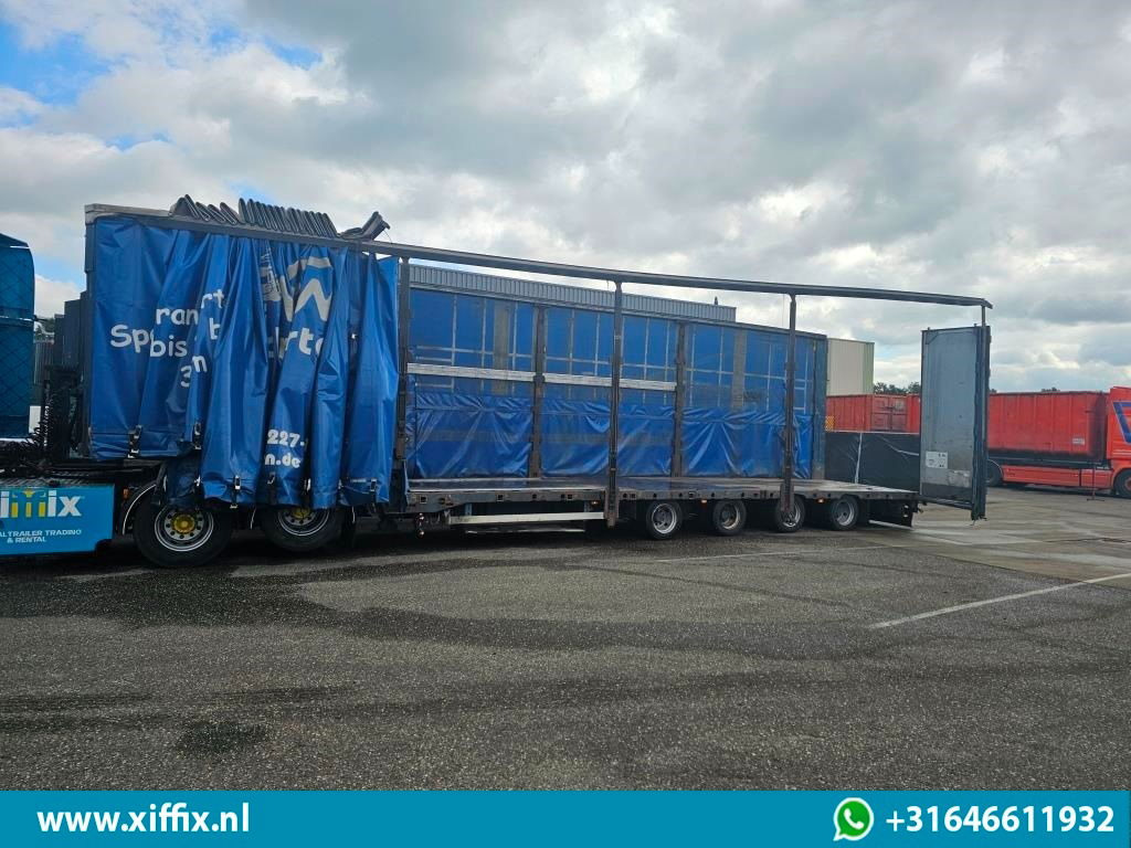 Dinkel 4-ass. Semi dieplader met elektrische huifopbouw / 2x naloop gestuurd - عربة منخفضة مسطحة نصف مقطورة: صورة 4 Dinkel 4-ass. Semi dieplader met elektrische huifopbouw / 2x naloop gestuurd - عربة منخفضة مسطحة نصف مقطورة: صورة 4