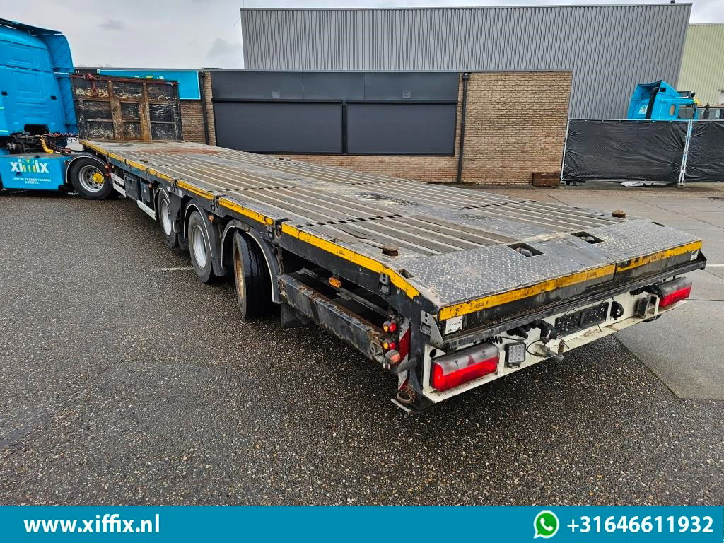 ES-GE 3-ass. Vlakke uitschuifbare Mega oplegger / Naloop gestuurd - نصف مقطورة مسطحة: صورة 4 ES-GE 3-ass. Vlakke uitschuifbare Mega oplegger / Naloop gestuurd - نصف مقطورة مسطحة: صورة 4