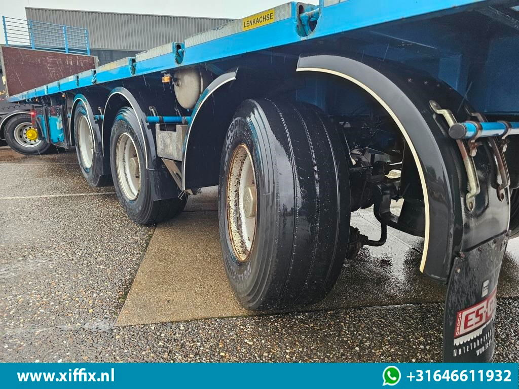 ES-GE 3-ass. Vlakke uitschuifbare oplegger / Naloop gestuurd - نصف مقطورة مسطحة: صورة 5 ES-GE 3-ass. Vlakke uitschuifbare oplegger / Naloop gestuurd - نصف مقطورة مسطحة: صورة 5