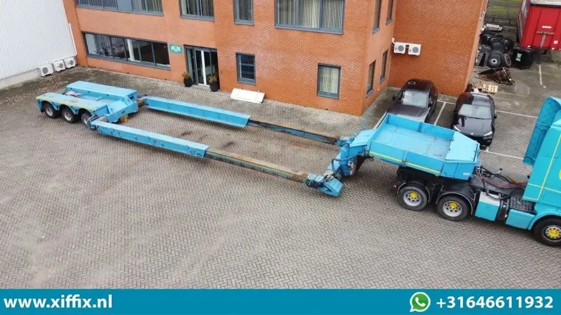 Faymonville 3-ass. Uitschuifbare dieplader met afneembare zwanenhals / Hydr. Vre - عربة منخفضة مسطحة نصف مقطورة: صورة 1 Faymonville 3-ass. Uitschuifbare dieplader met afneembare zwanenhals / Hydr. Vre - عربة منخفضة مسطحة نصف مقطورة: صورة 1