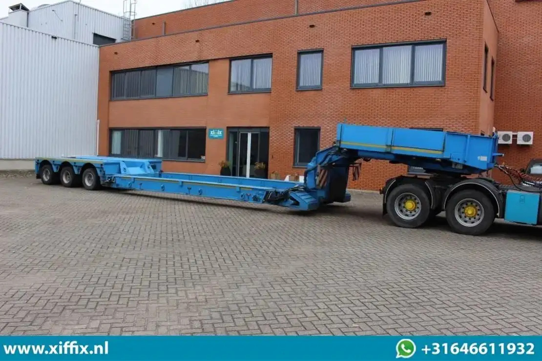 Faymonville 3-ass. Uitschuifbare dieplader met afneembare zwanenhals / Hydr. Vre - عربة منخفضة مسطحة نصف مقطورة: صورة 4 Faymonville 3-ass. Uitschuifbare dieplader met afneembare zwanenhals / Hydr. Vre - عربة منخفضة مسطحة نصف مقطورة: صورة 4