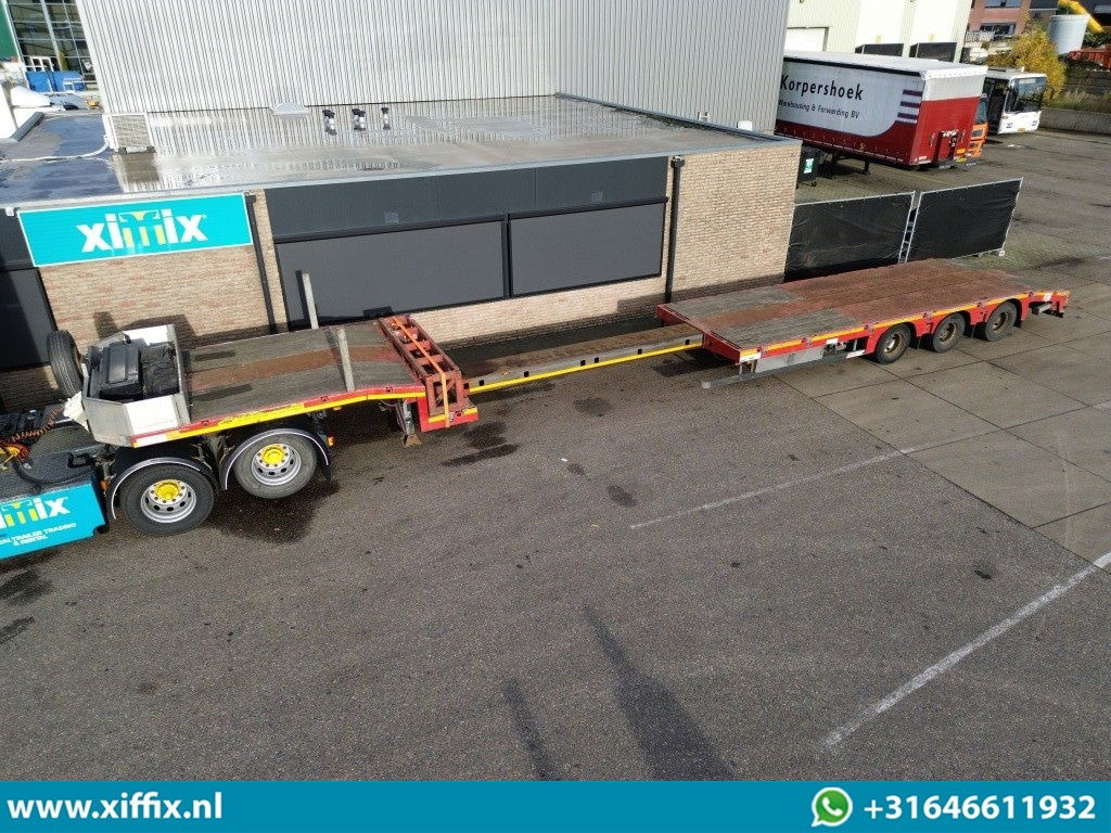 Faymonville 3-ass. Uitschuifbare semi dieplader / Naloop gestuurd - عربة منخفضة مسطحة نصف مقطورة: صورة 1 Faymonville 3-ass. Uitschuifbare semi dieplader / Naloop gestuurd - عربة منخفضة مسطحة نصف مقطورة: صورة 1