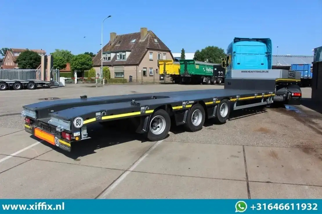 Goldhofer TE Huur 3-ass. Uitschuifbare semi dieplader / Naloop gestuurd - عربة منخفضة مسطحة نصف مقطورة: صورة 3 Goldhofer TE Huur 3-ass. Uitschuifbare semi dieplader / Naloop gestuurd - عربة منخفضة مسطحة نصف مقطورة: صورة 3