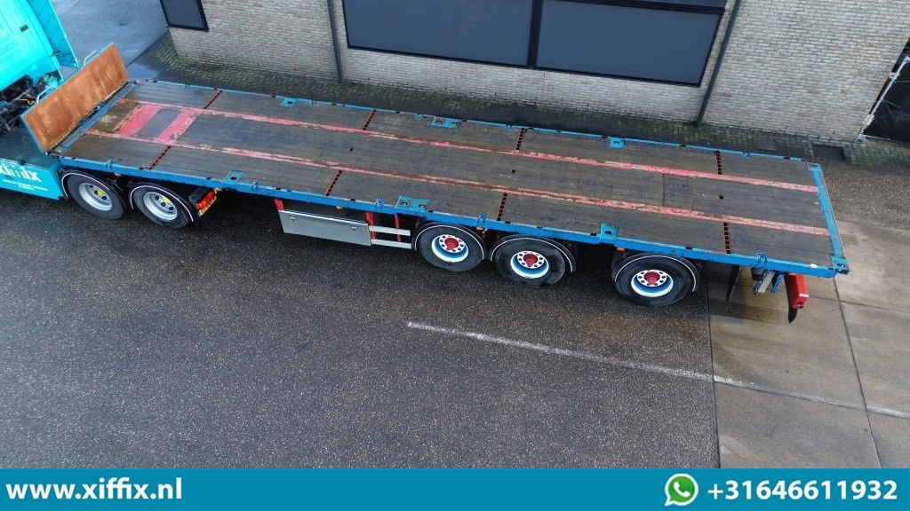 Groenewegen 3-ass. Vlakke oplegger / 1x gestuurd - نصف مقطورة مسطحة: صورة 2 Groenewegen 3-ass. Vlakke oplegger / 1x gestuurd - نصف مقطورة مسطحة: صورة 2