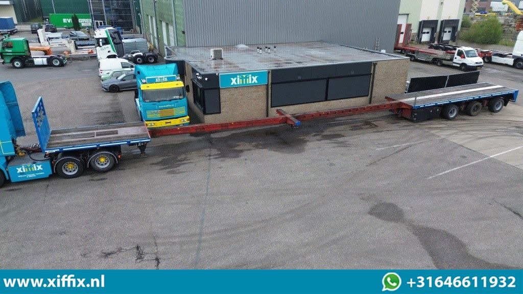 Lako 3-ass. Vlakke dubbel 2x uitschuifbare oplegger / 3x gestuurd - نصف مقطورة مسطحة: صورة 1 Lako 3-ass. Vlakke dubbel 2x uitschuifbare oplegger / 3x gestuurd - نصف مقطورة مسطحة: صورة 1