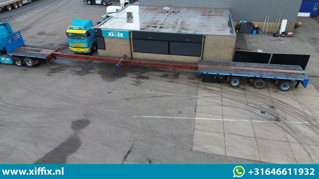 Lako 3-ass. Vlakke dubbel 2x uitschuifbare oplegger / 3x gestuurd - نصف مقطورة مسطحة: صورة 2 Lako 3-ass. Vlakke dubbel 2x uitschuifbare oplegger / 3x gestuurd - نصف مقطورة مسطحة: صورة 2